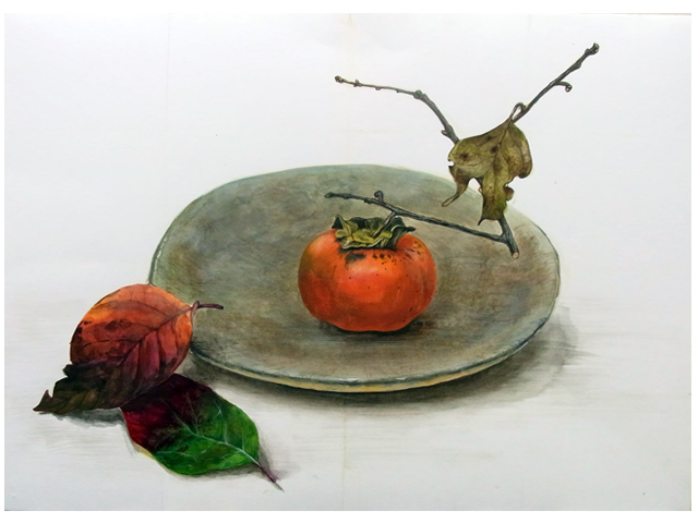 10月の優秀作品　工芸科／受験生／静物着彩